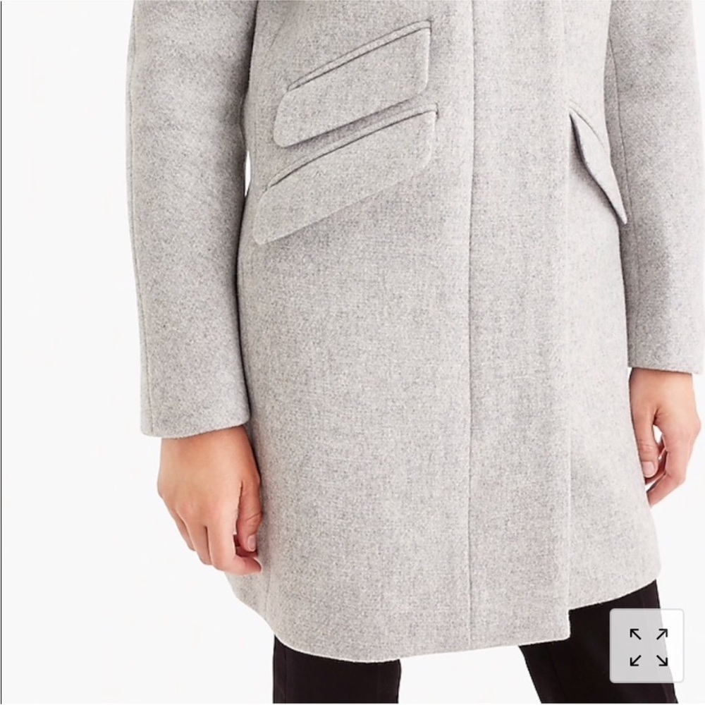 J Crew Cocoon Coat Grey - Picture 3 of 12